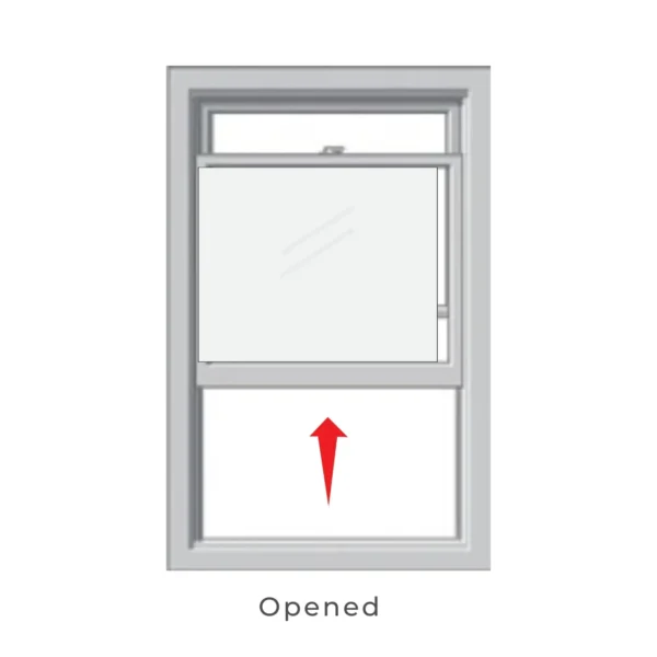 SINGLE HUNG WINDOW